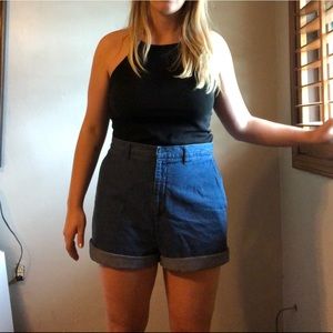 High waisted shorts